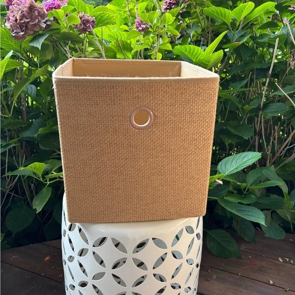 Set of 4 Tan Woven Storage Basket - Picture 1 of 2